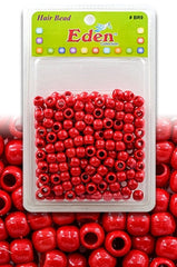 Eden Medium Hair Beads Jumbo Pack - Red #BR9RED