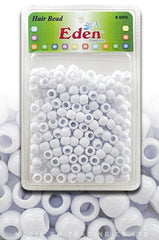 Eden Medium Hair Beads Jumbo Pack - White #BR9W