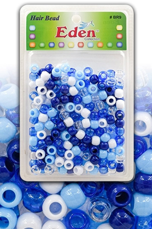 Eden Medium Hair Beads Jumbo Pack - Blue Tone #BR9B6