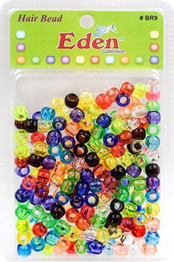 Eden Medium Hair Beads Jumbo Pack - Clear Assorted #BR9CM
