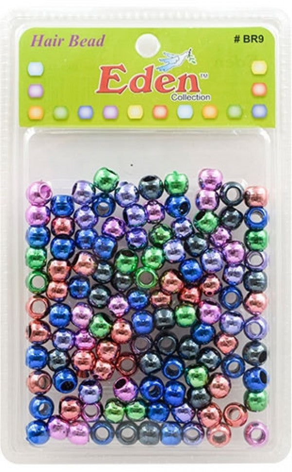 Eden Medium Hair Beads Jumbo Pack - Metalic Assorted #BR9-TAST