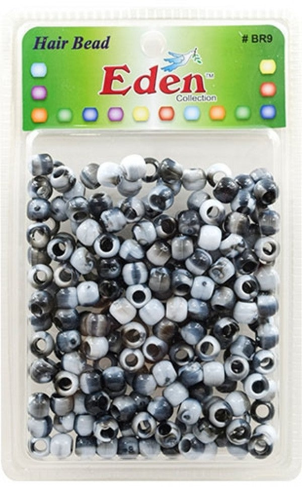 Eden Medium Hair Beads Jumbo Pack - Black Two Tone #BR9WBLA