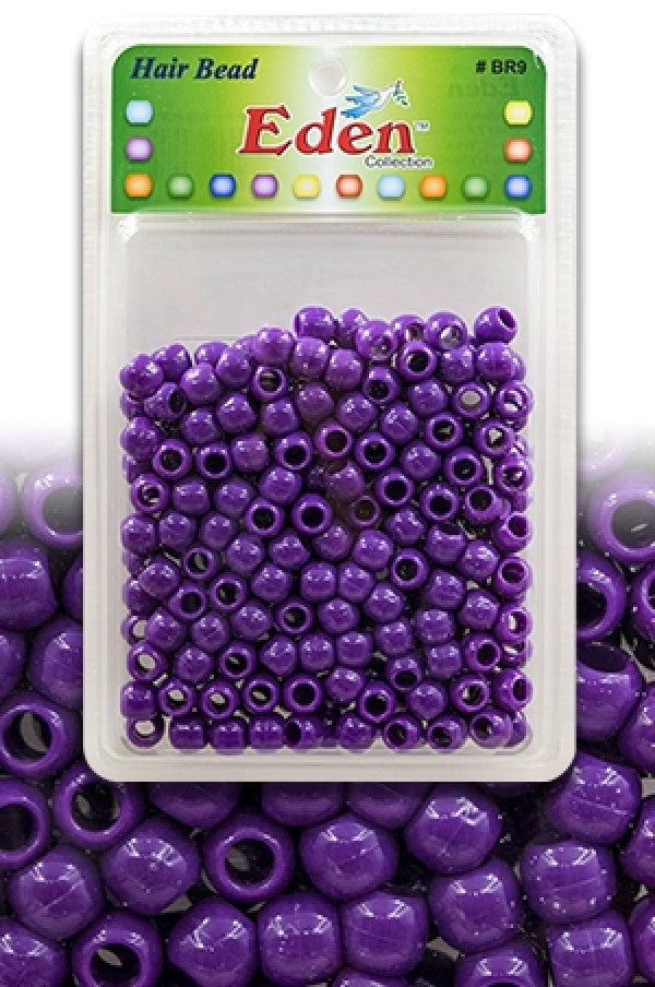 Eden Medium Hair Beads Jumbo Pack - Purple #BR9PUR