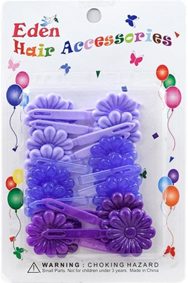 Eden Hair Barrettes - Flower Purple Tone #FB-PUR6
