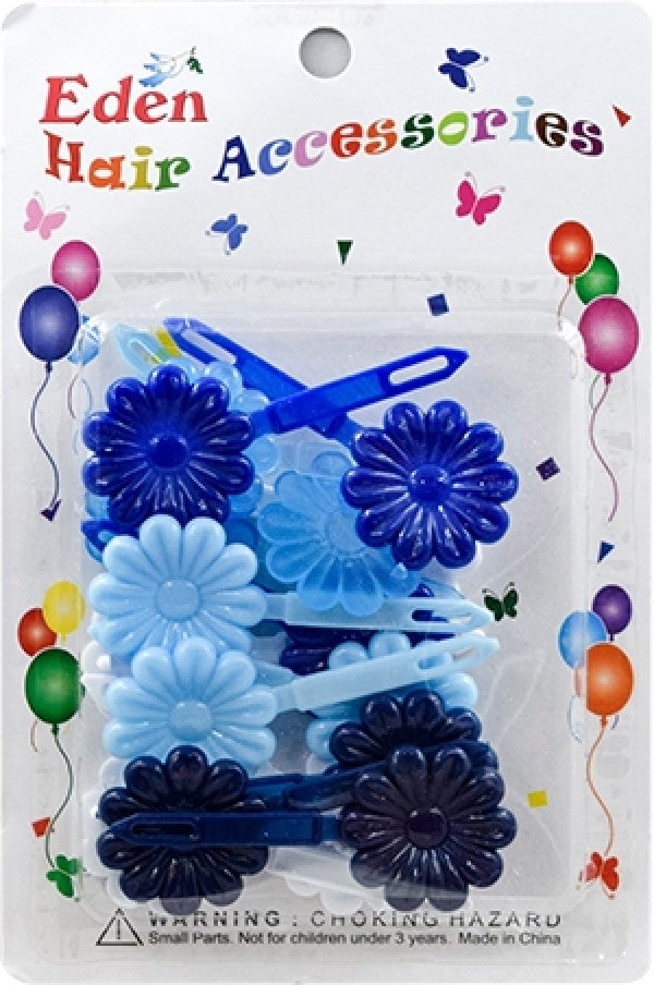 Eden Hair Barrettes - Flowers Blue Tone #FB-B6