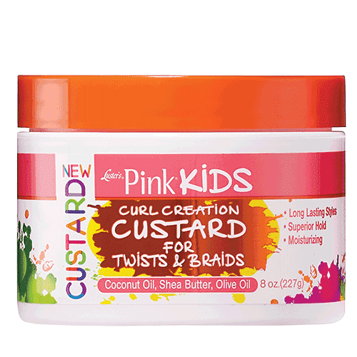 Pink Kids Curl Creation Custard For Twists & Braids