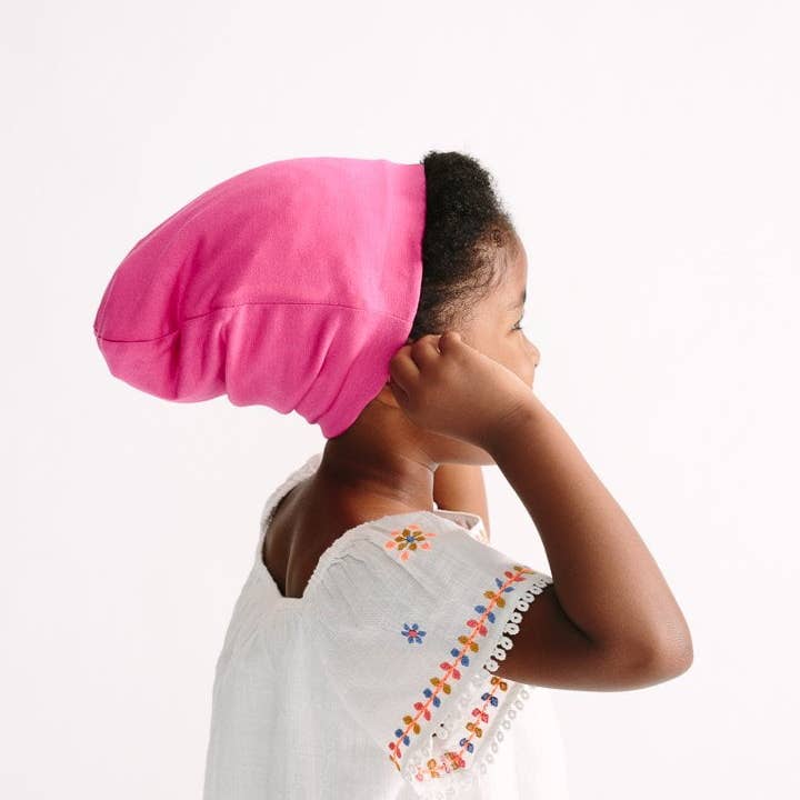 Grace Eleyae Adjustable Kids Slap | Satin-Lined Cap - Purple