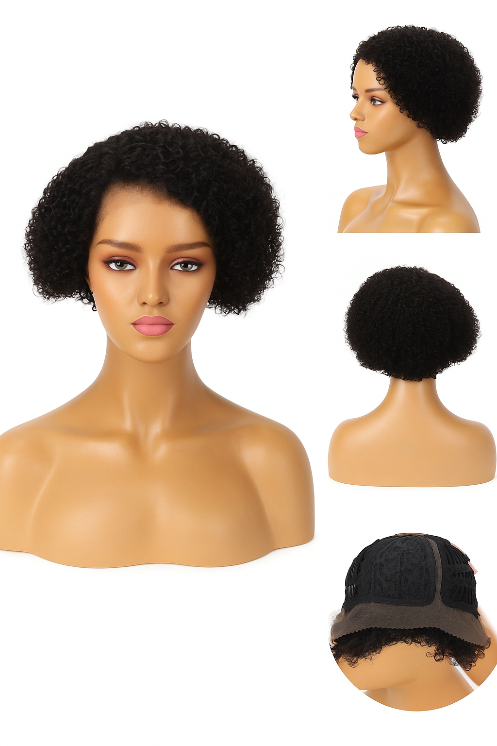 Flower:  100% Human Hair L Part Lace Front Wig