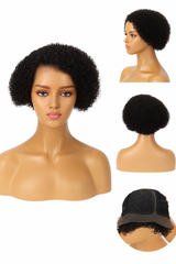 Flower:  100% Human Hair L Part Lace Front Wig