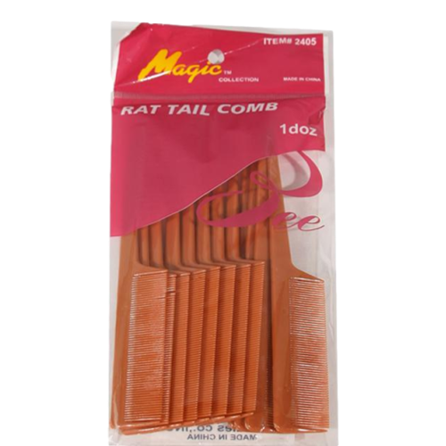 Magic Collection Rat Tail Comb 12pk #2405