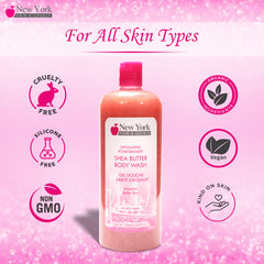 New York Fair & Lovely Exfoliating Pomegranate Shea Butter Body Wash