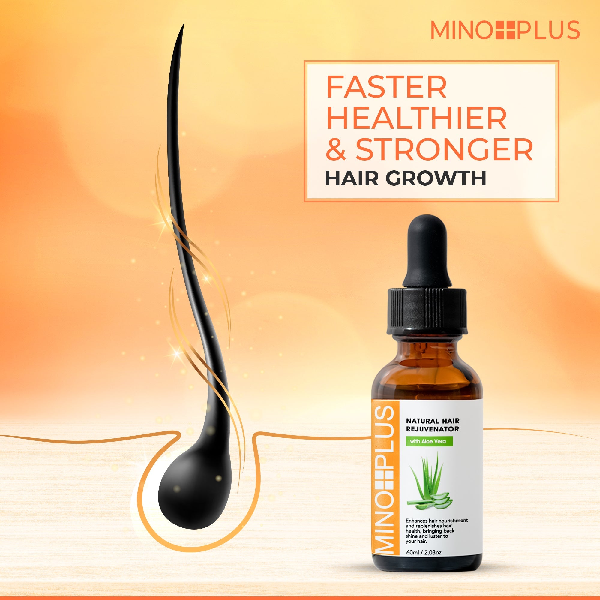 Minoplus Hair Growth Rejuvenator with ..Aloe Juice 60 ML
