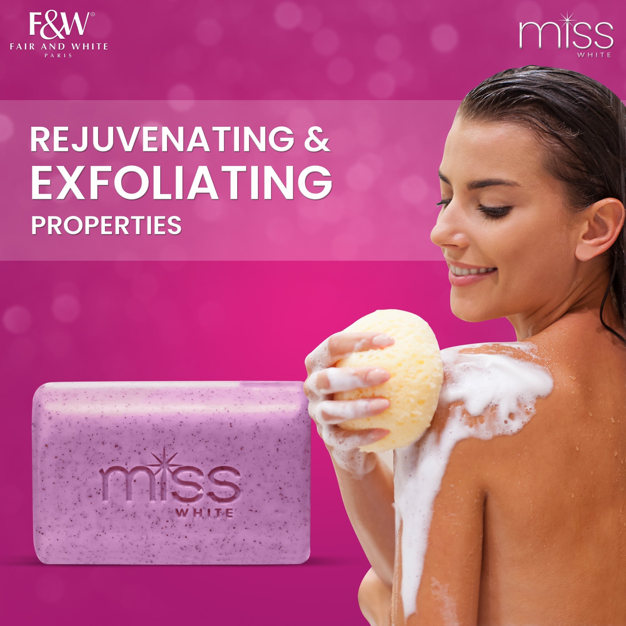 Fair and White Miss White Beauty Exfoliating Soap 200gr
