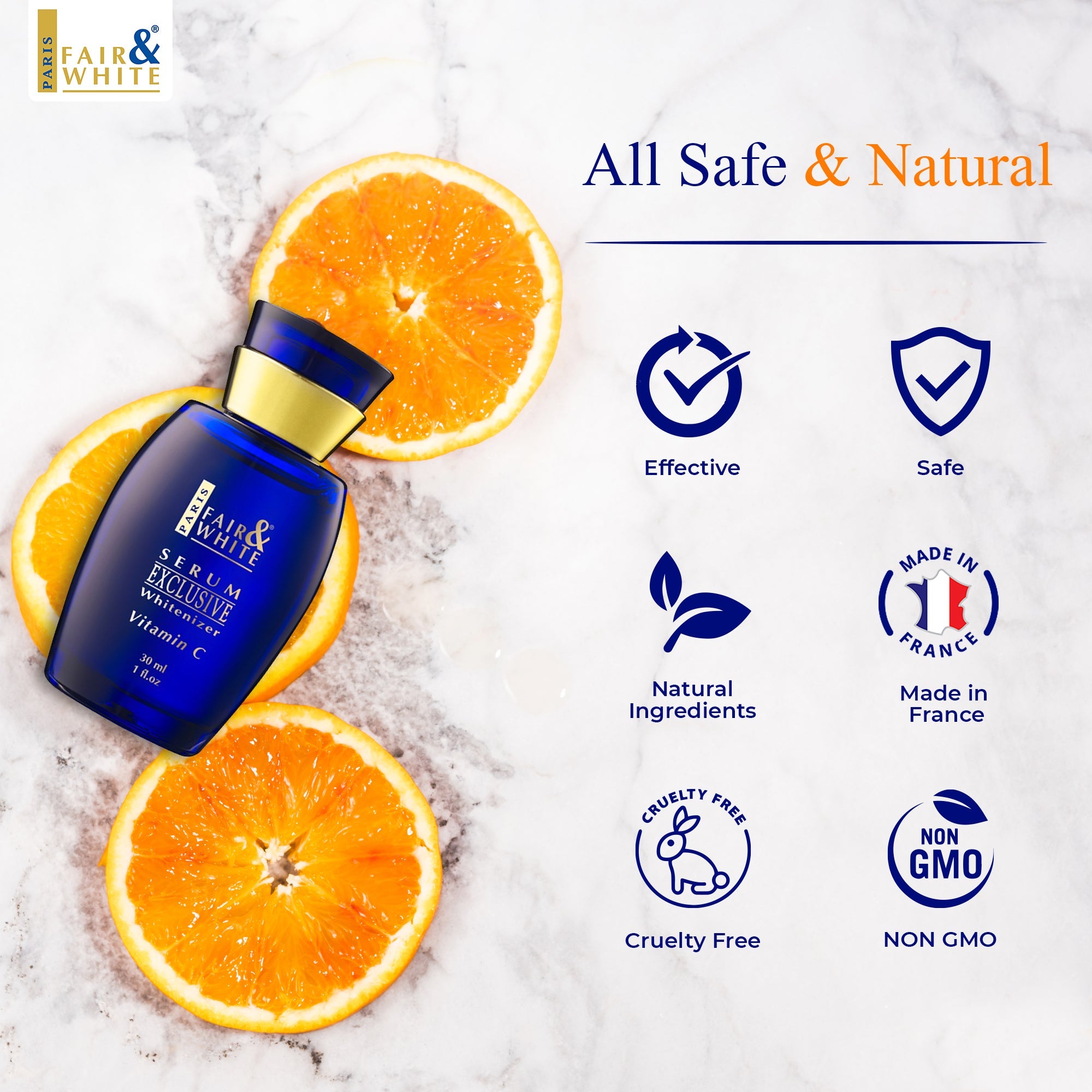 Fair and White Exclusive Whitenizer Serum with Pure Vitamin C 30ml