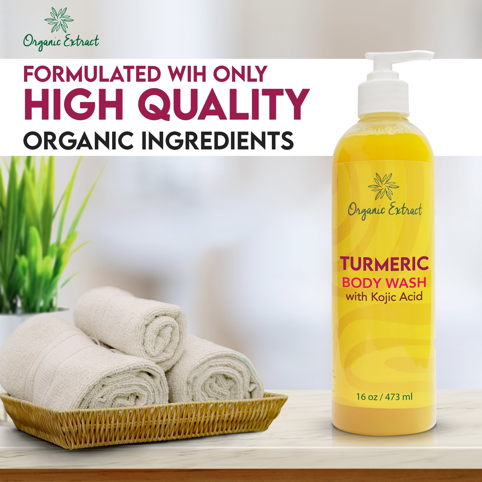 Organic Extract Turmeric Body Wash 16oz