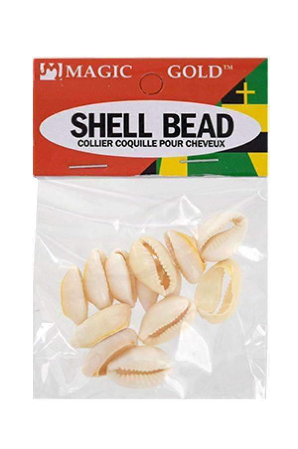 120 Magic Gold Shell Beads - Large Ivory #7001