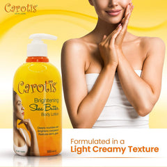 Carotis Brightening Shea Butter Body Lotion With Vitamin A 500ml / 16.9 fl oz