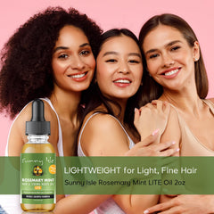 Sunny Isle Rosemary Mint Hair & Strong Roots Oil - Lite