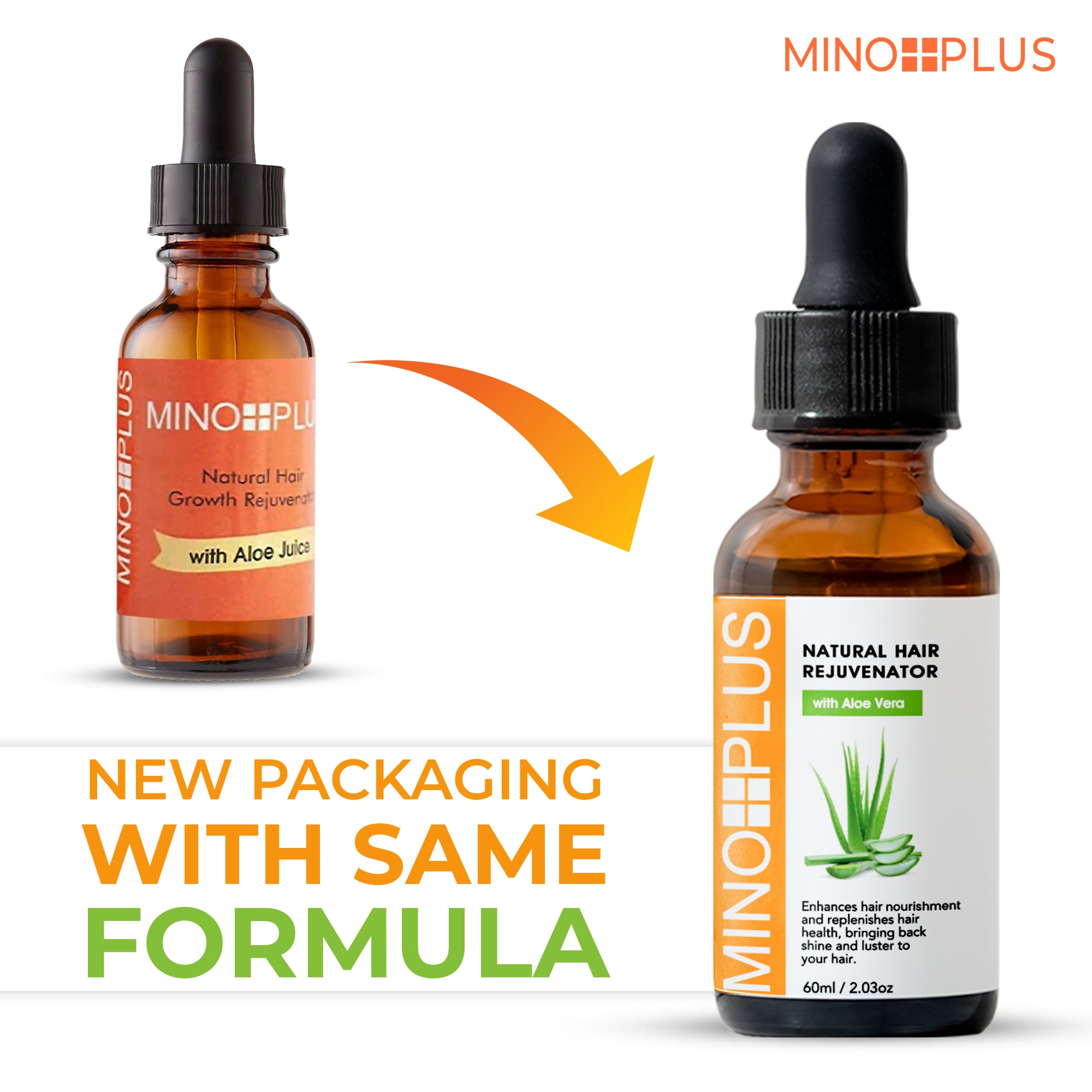 Minoplus Hair Growth Rejuvenator with ..Aloe Juice 60 ML