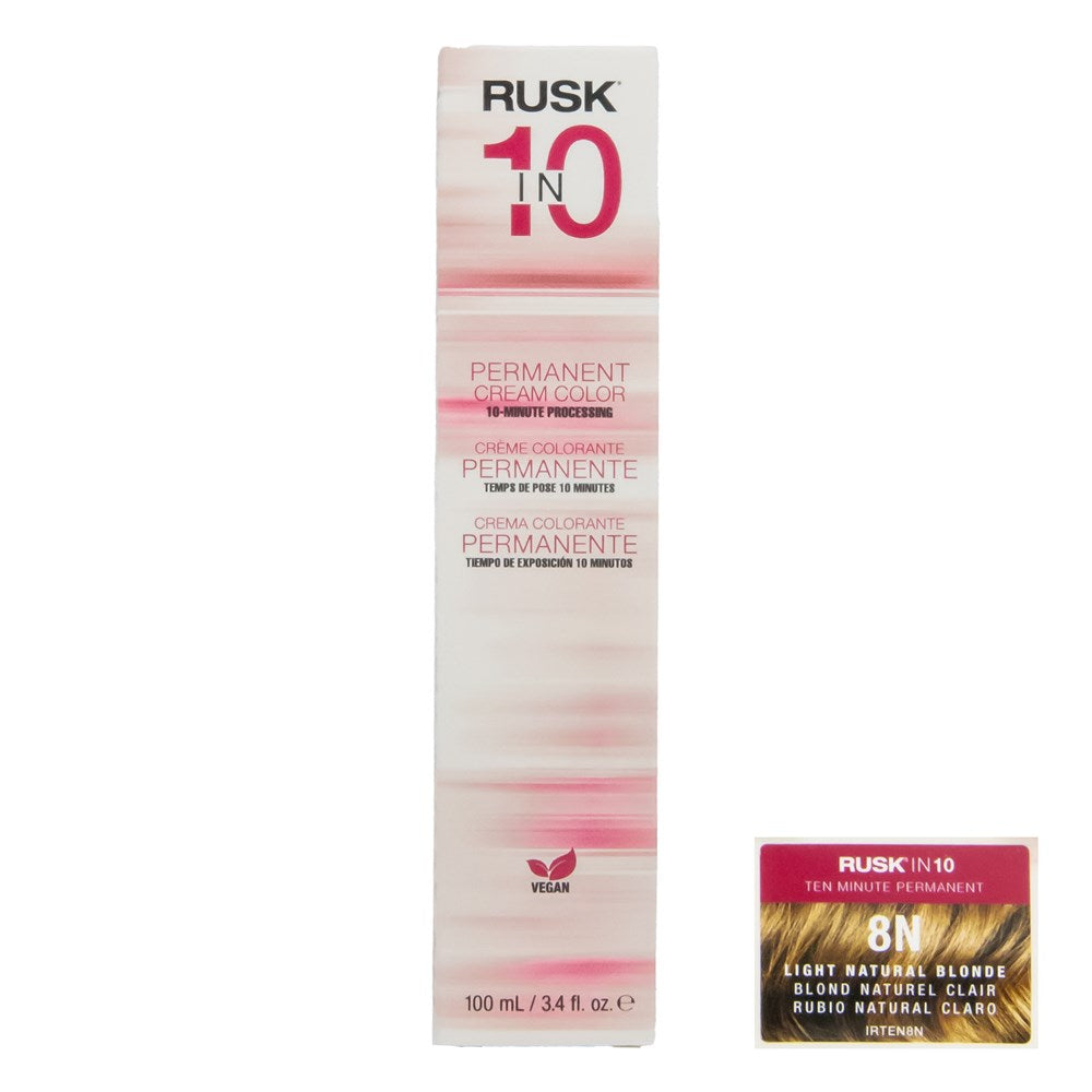 RUSK IN 10 Permanent Cream Color (3.4oz) - 8N