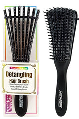 Touch Down Detangling Hair Brush - Black