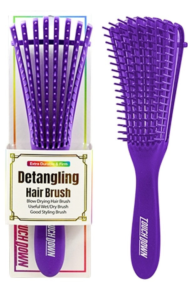 Touch Down Detangling Hair Brush - Purple