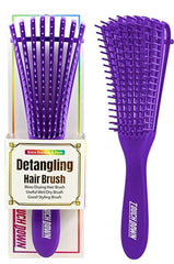 Touch Down Detangling Hair Brush - Purple