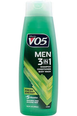VO5 Men's 3-in-1 Fresh Energy Shampoo