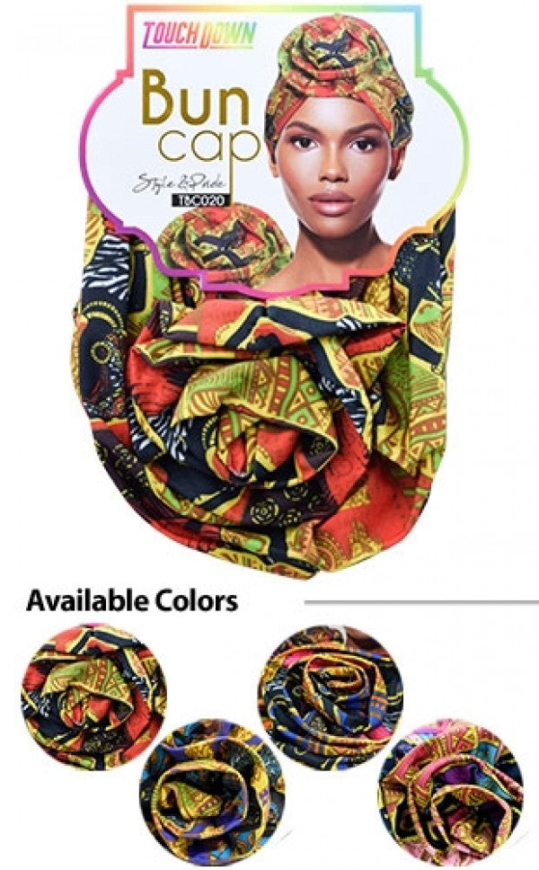 Touch Down Bun Caps - African