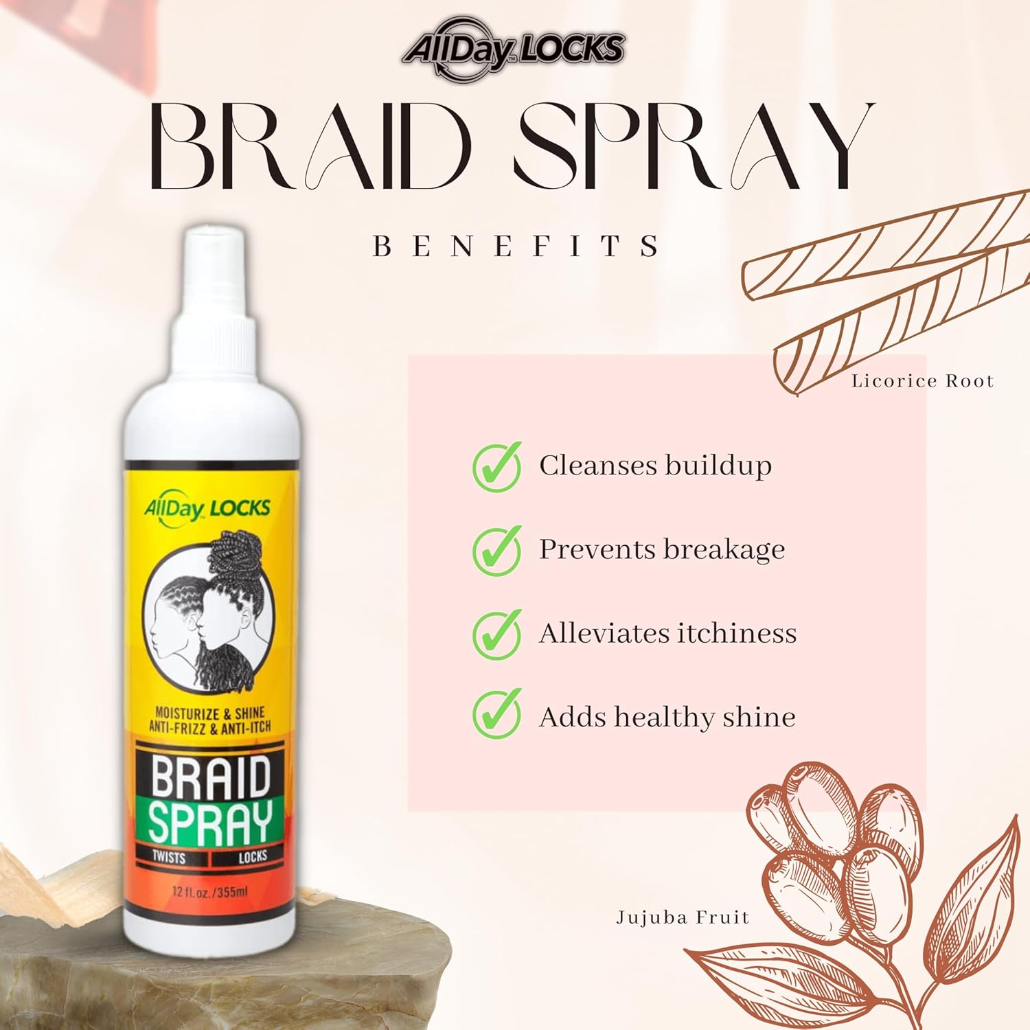 AllDay Locks Braid Spray