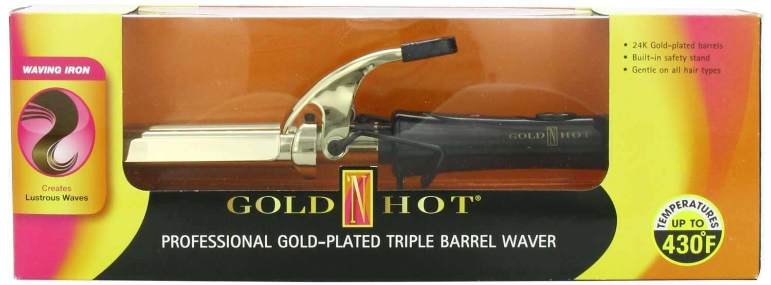 Gold ‘N Hot Professional Gold Triple Barrel Waver