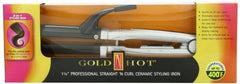 Gold ‘N Hot Straight N Curl Ceramic Styling Iron 1 1/4"