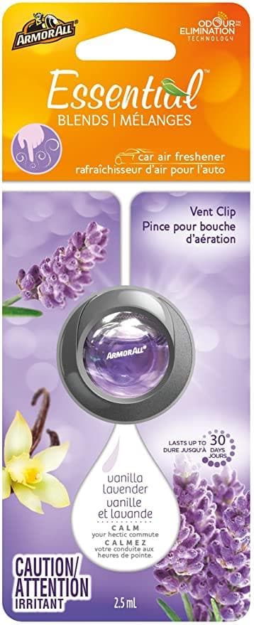 Armor All Essential Blend Car Air Freshener Vent Clip - Vanilla Lavender