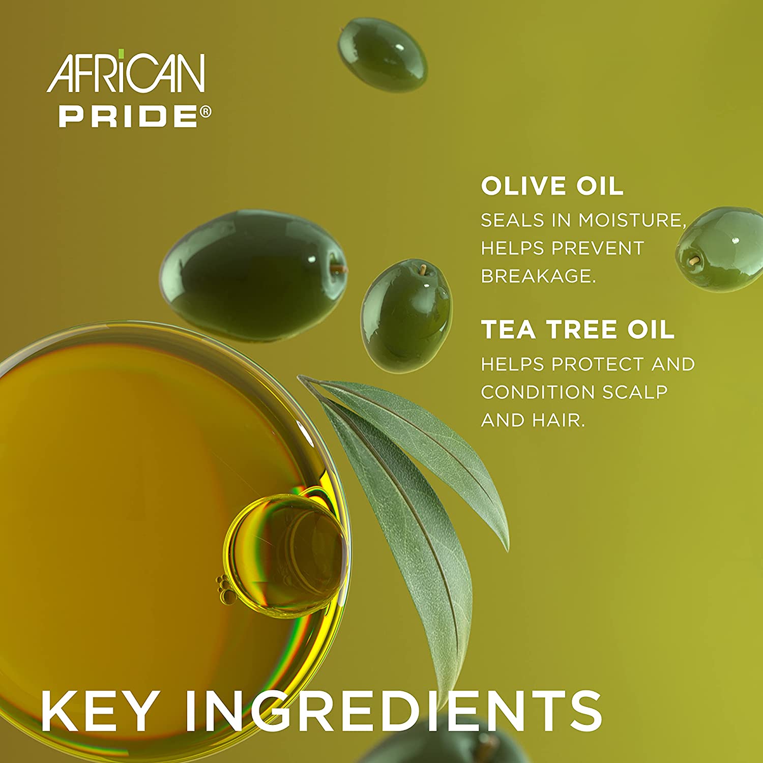 African Pride Olive Miracle Non-Flaking Foam Setting Mousse