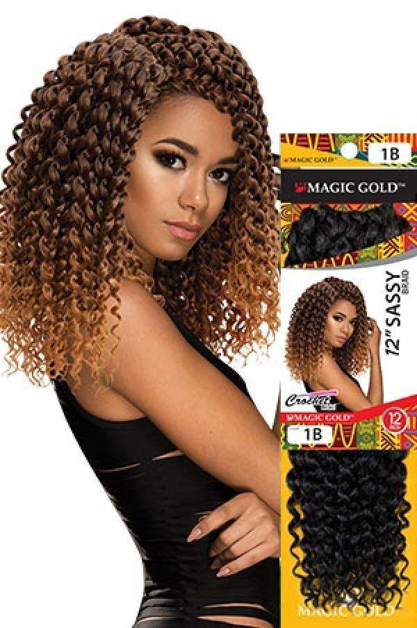 Magic Gold Sassy Crochet Braid 12"
