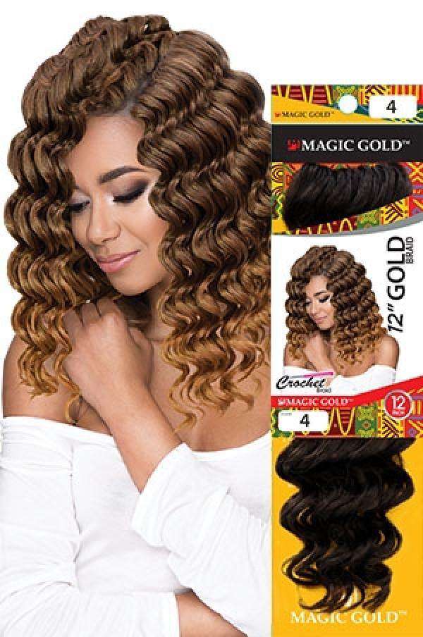 Gold Crochet Braid 12"