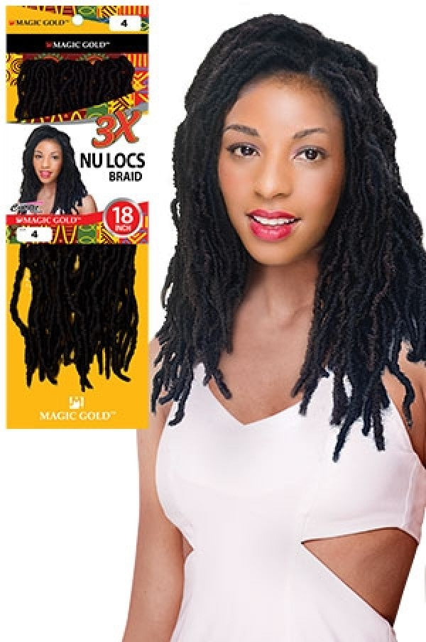 Magic Gold 3x Nu Locs Braid 18"