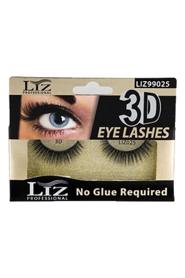 Liz Professional 3D No Glue Required Eye Lashes #025