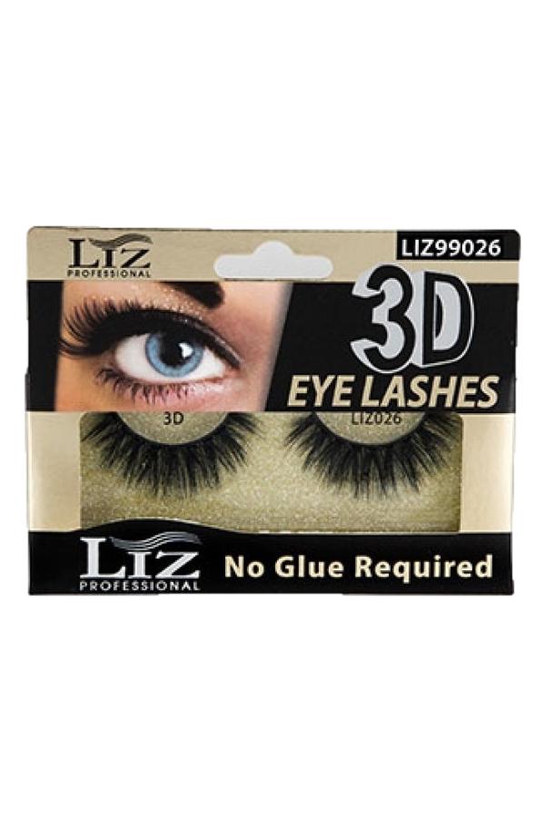 Liz Professional 3D No Glue Required Eye Lashes #026