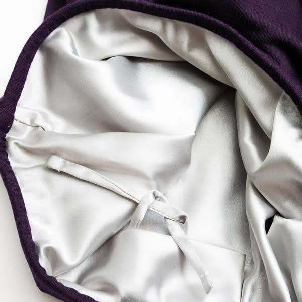 Grace Eleyae Adjustable Kids Slap | Satin-Lined Cap - Purple
