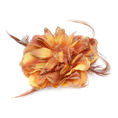 12pk Flower Hair Decoration - Assorted Tie & Pin #AS90023