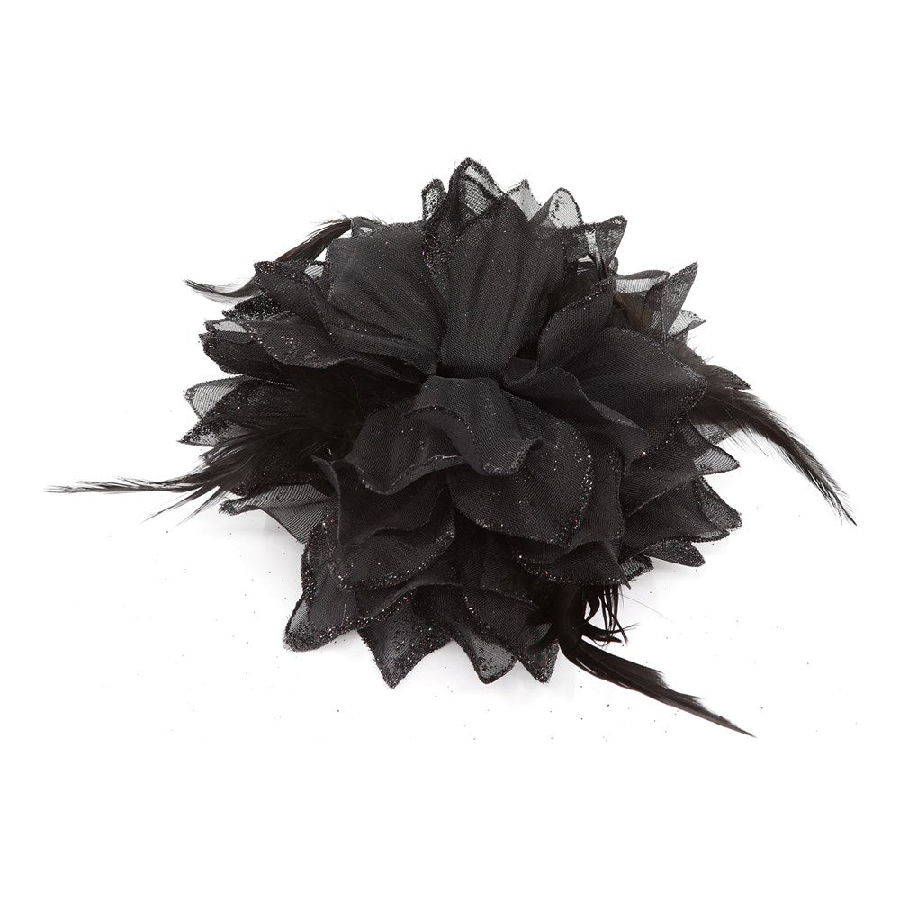 12pk Flower Hair Decoration - Assorted Tie & Pin #AS90022