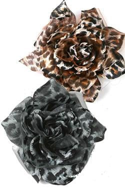 12pk Flower Hair Decoration - Assorted Tie & Pin #AS90281