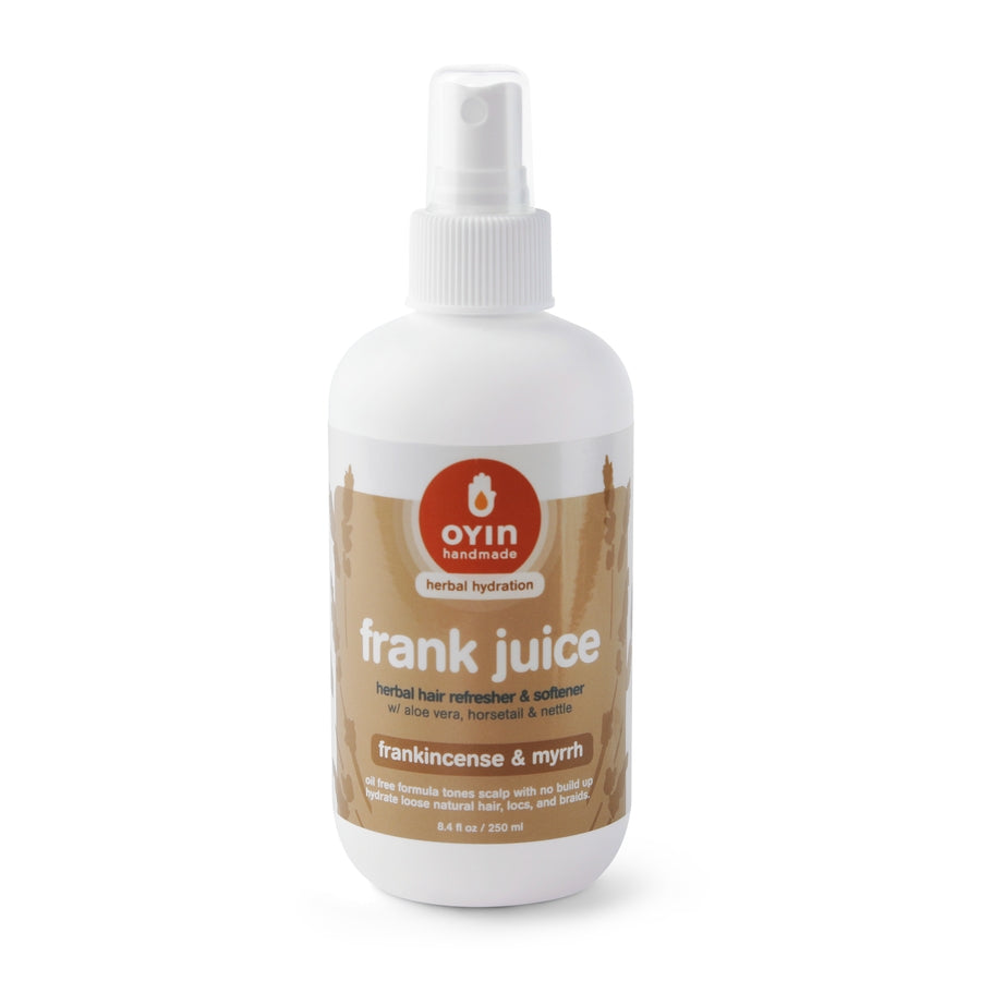 Oyin Handmade Frank Juice Herbal Hair Refresher & Softener - Frankincense & Myrrh Scent