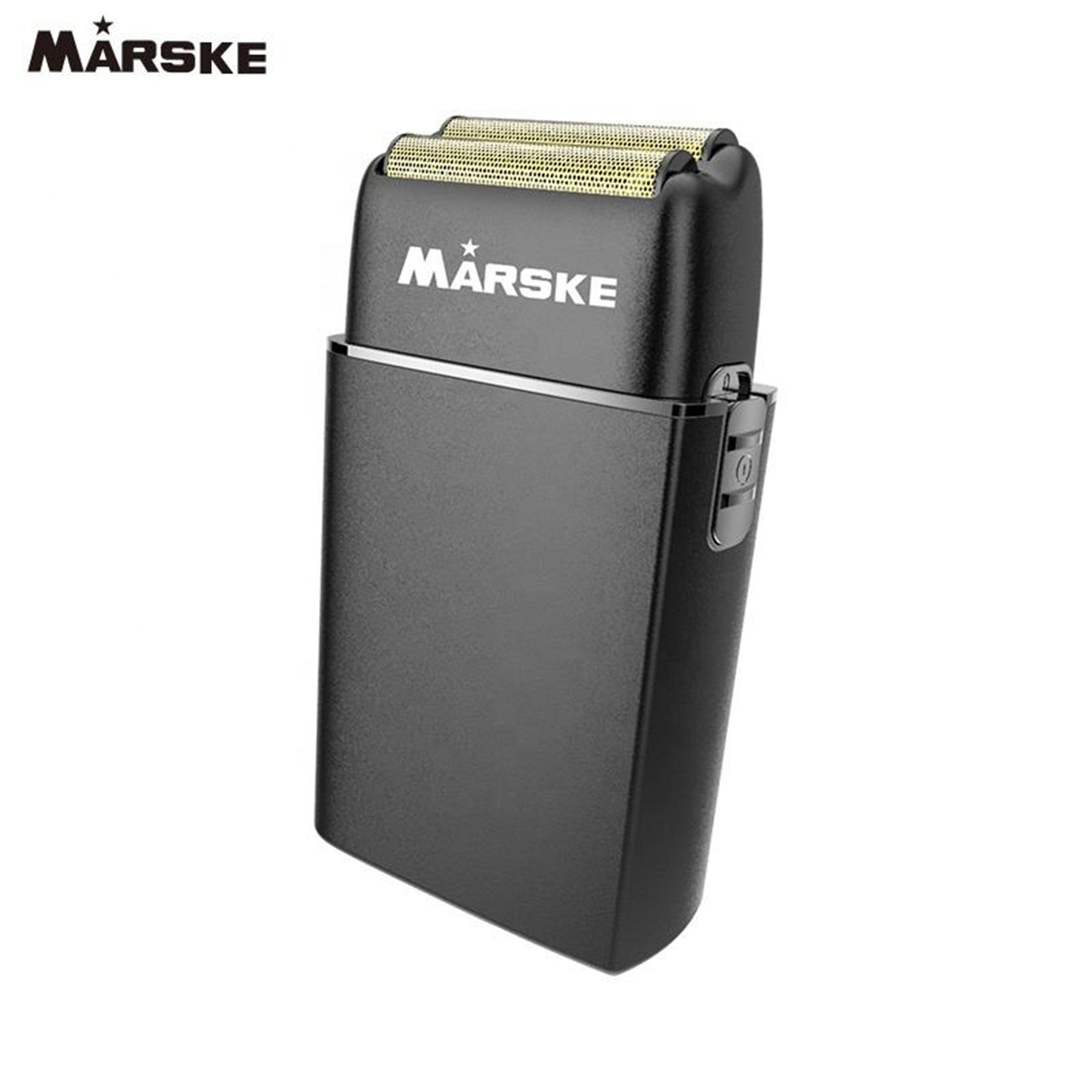 Black Marske electric shaver on a white background