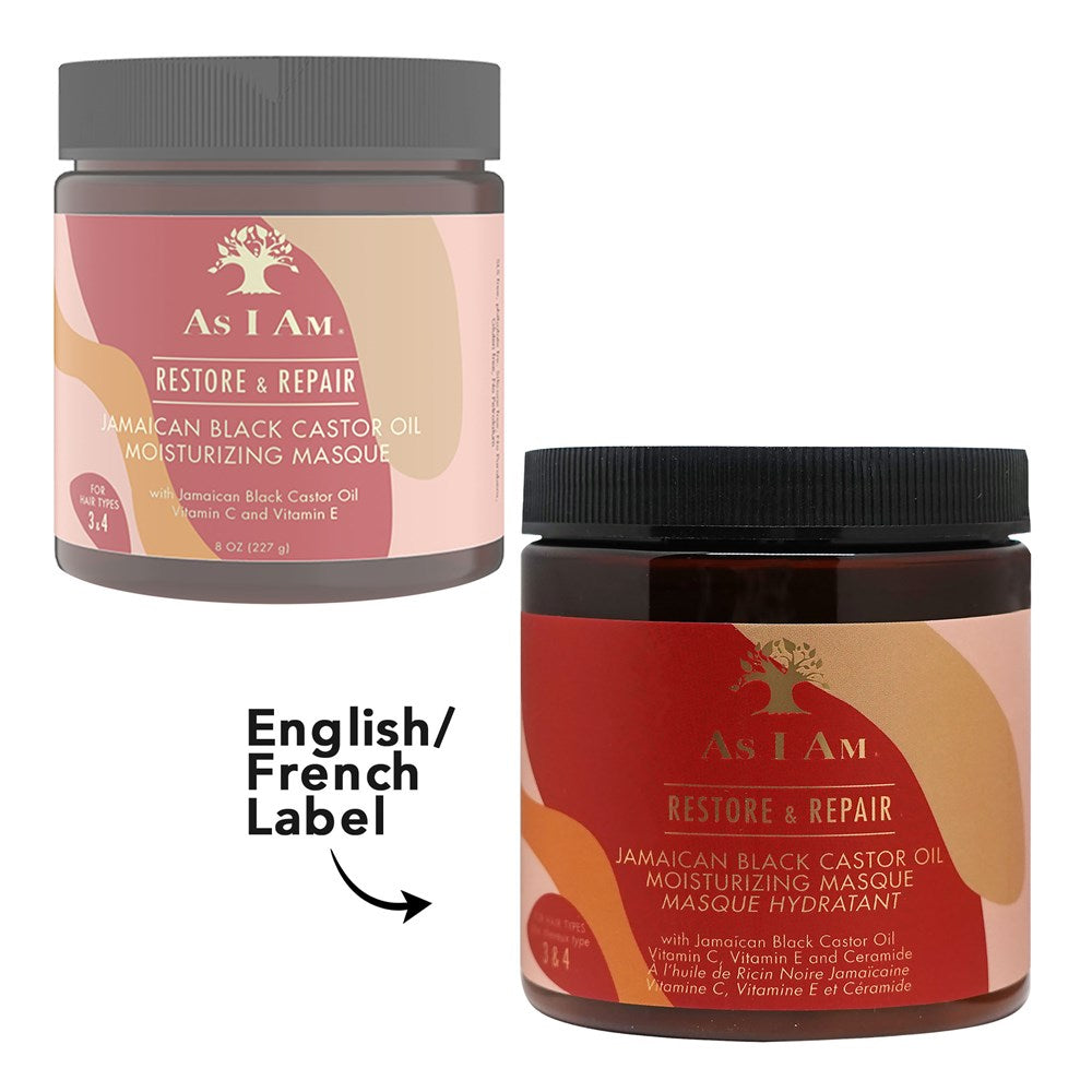 AS I AM Jamaican Black Castor Oil Moisturizing Masque (8oz)