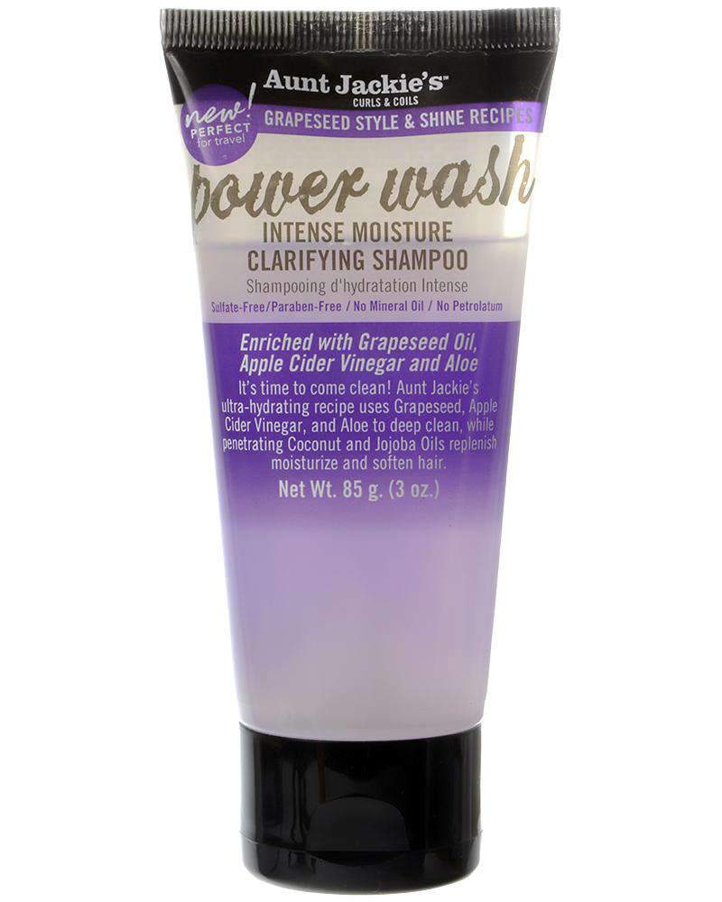Aunt Jackie's Grapeseed Style & Shine Recipes "Power Wash" Intense Moisture Clarifying Shampoo 3oz