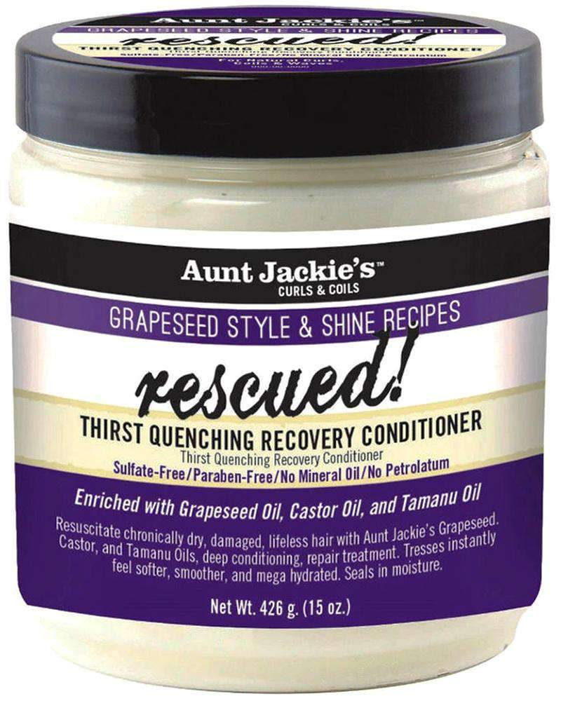 Aunt Jackie's Grapeseed Style & Shine Recipes "Rescued!" Thirst Quenching Recovery Conditioner