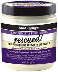 Aunt Jackie's Grapeseed Style & Shine Recipes "Rescued!" Thirst Quenching Recovery Conditioner