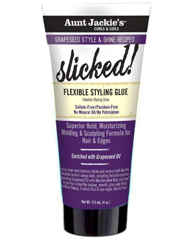 Aunt Jackie's Grapeseed Style & Shine Recipes "Slicked!" Flexible Styling Glue